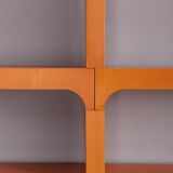 Vintage 1970s plastic corner bookcase designed by Olaf Von Bohr for Kartell