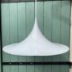 White trumpet suspension, 1960s, Scandinavian design