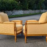 Pair of Directoire style armchairs