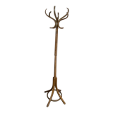Coat rack parrot swivel Baumann bistro style 1960 curved wood