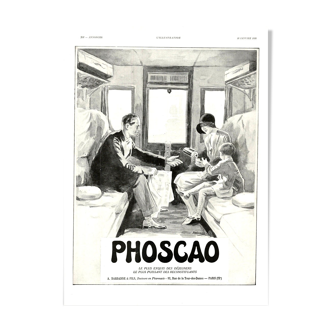 Affiche vintage années 30 Café Phoscao