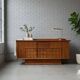 Vintage wooden sideboard in Art Deco style