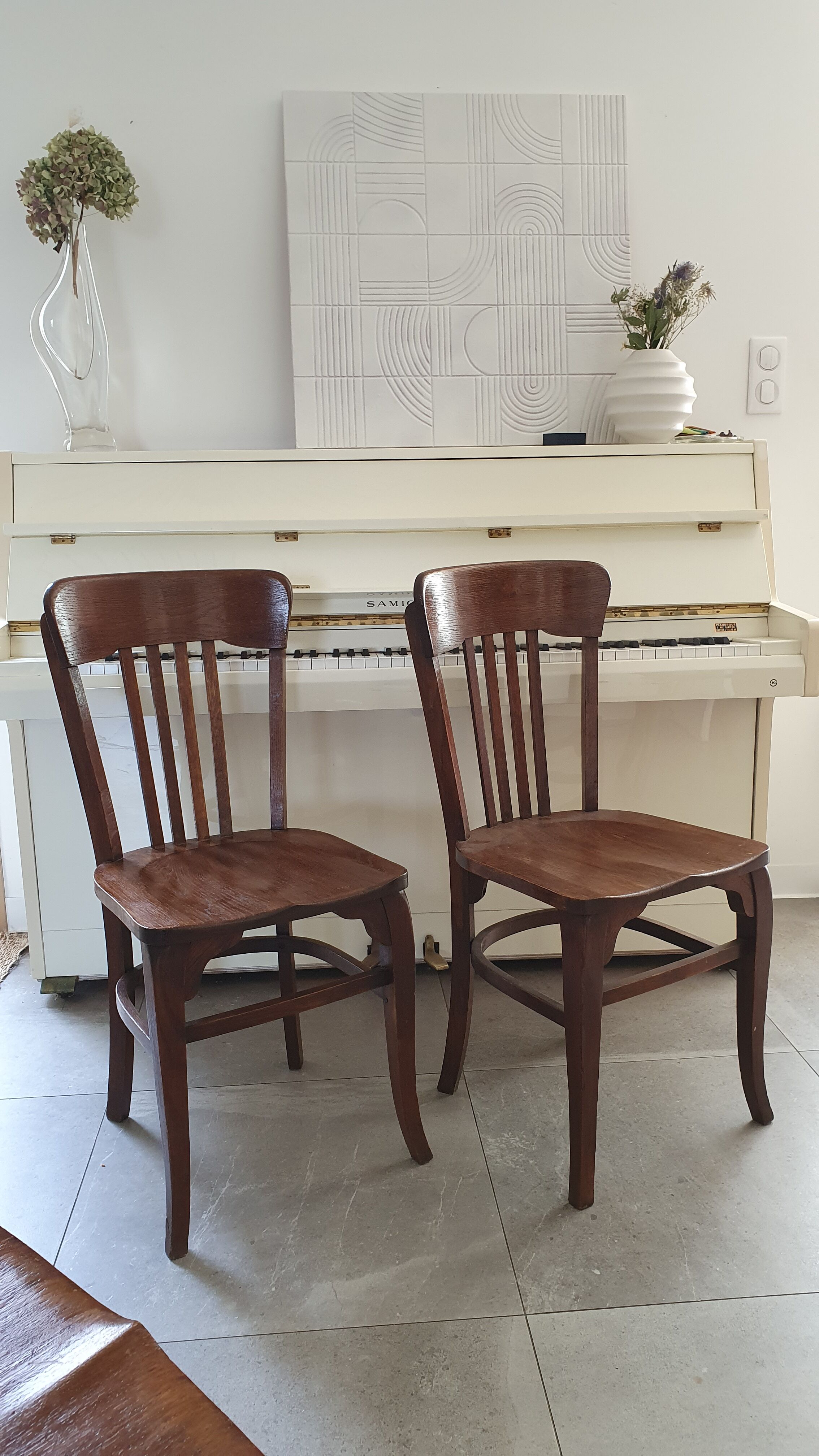 Paire de chaises dites américaines années 40