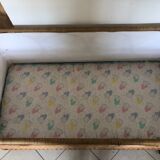 Vintage rattan baby bed