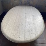 Travertine base table