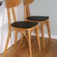 2 chaises Jurasiège hêtre clair skaï noir