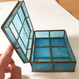 Blue mother-of-pearl box