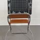 Pupitre pliable écolier vintage assise en similicuir