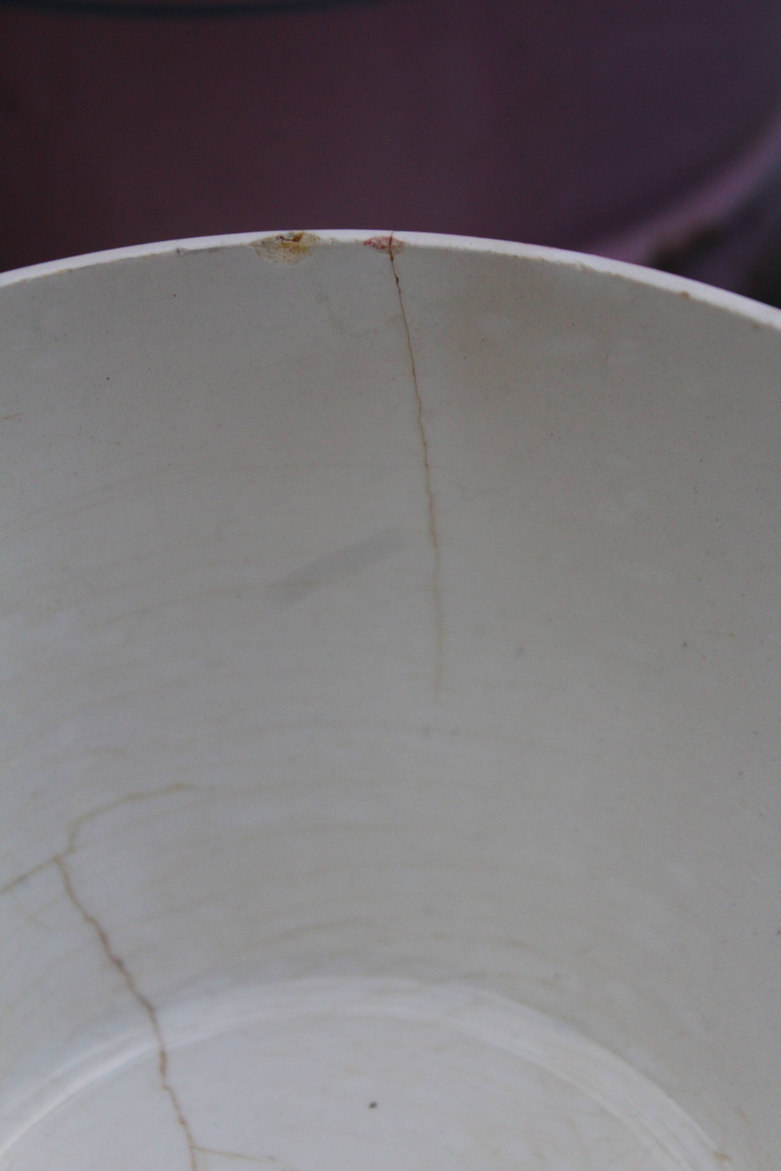 Longwy "Montmorency" earthenware breakfast duo