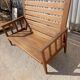 Scandinavian style oak bench in the 60s