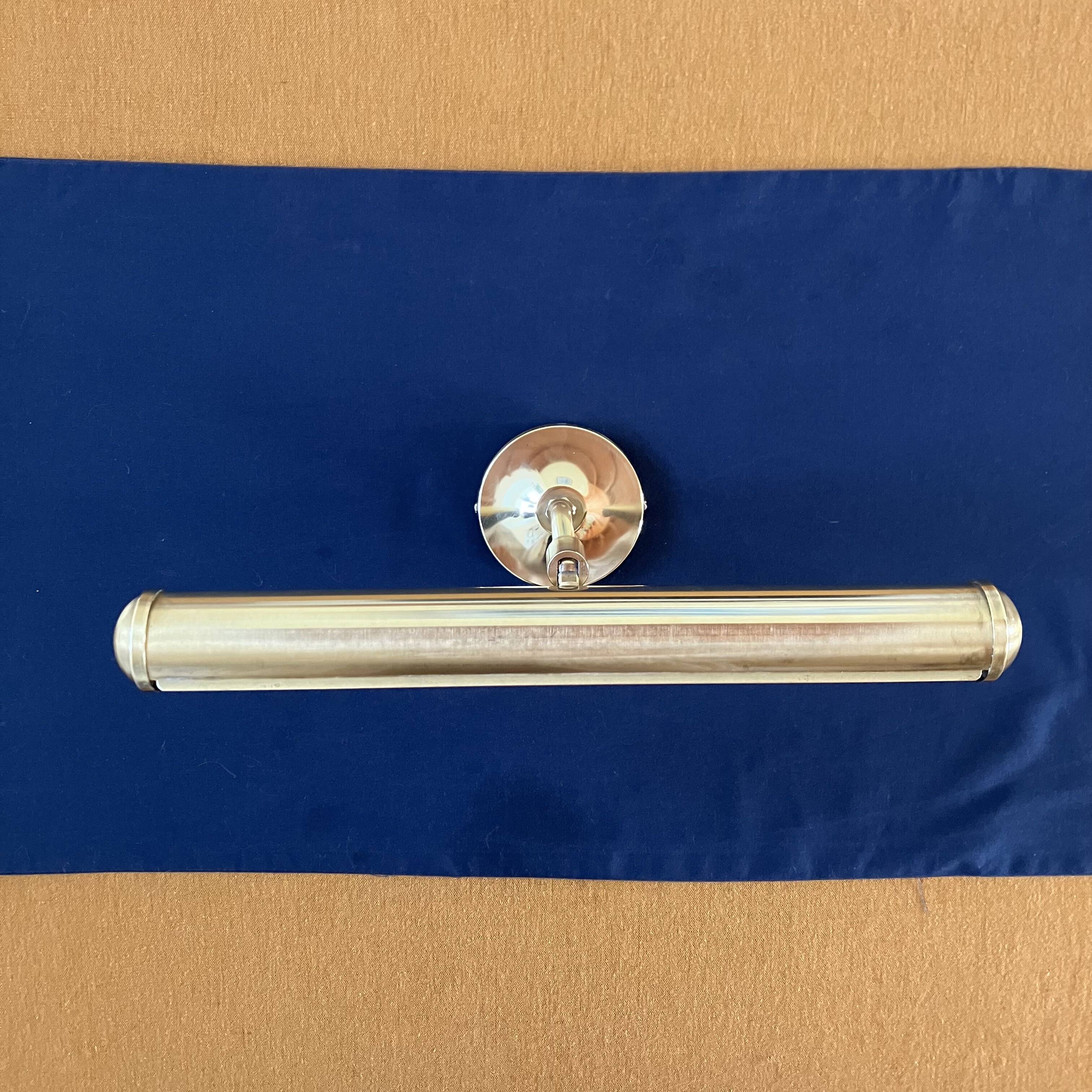 Brass picture wall light