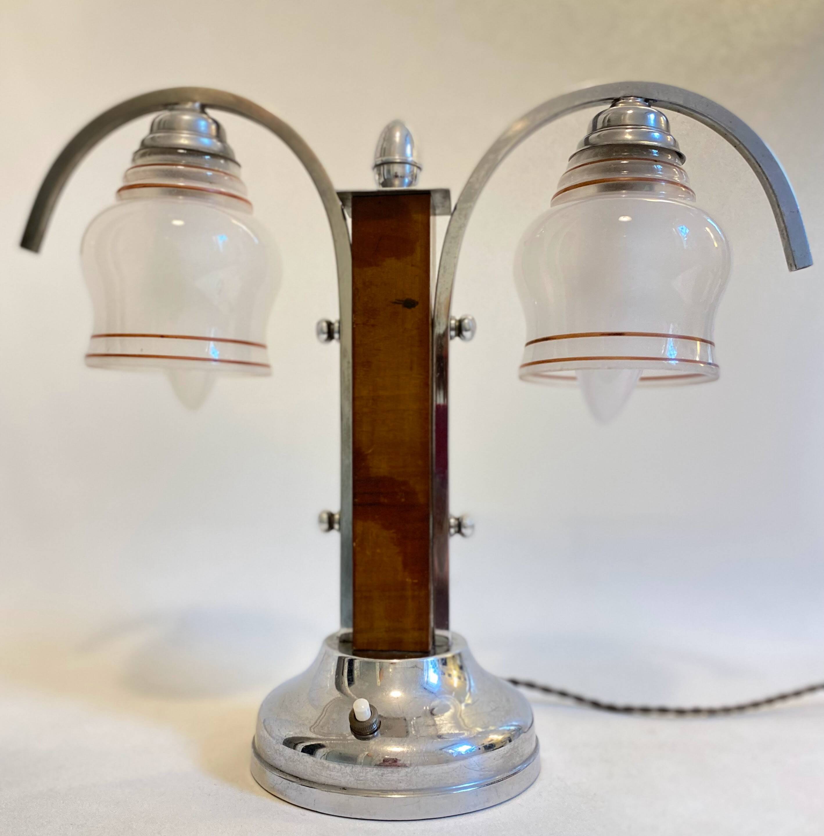 Lampe double art déco 1940