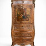 Louis XV style secretary with painting