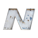 Old metal sign letter
