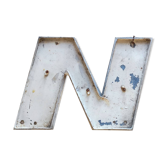Old metal sign letter
