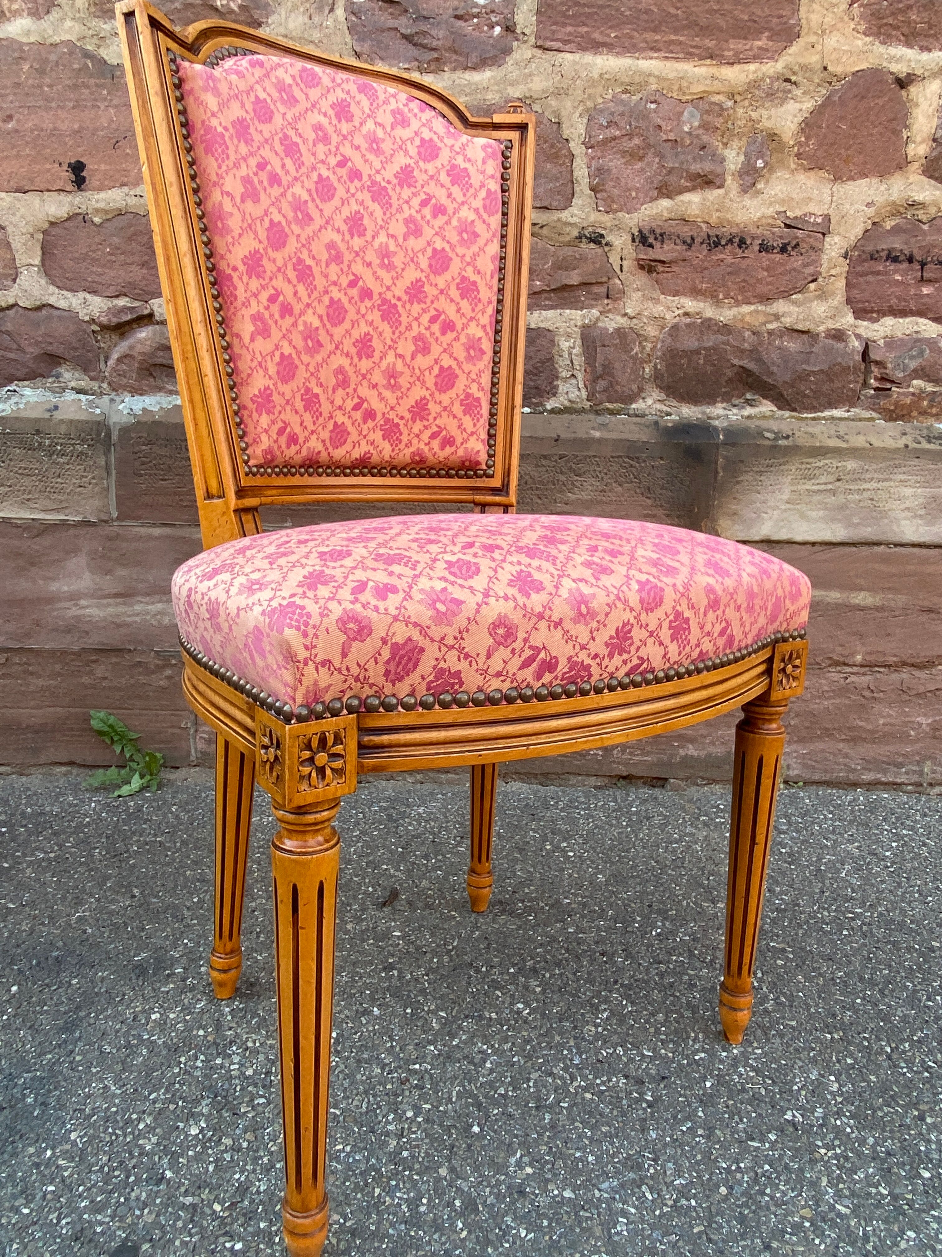 Set of 4 vintage Louis XVI style French chairs