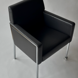 Steel armchair by Enrico Franzolini for Moroso, Italy.