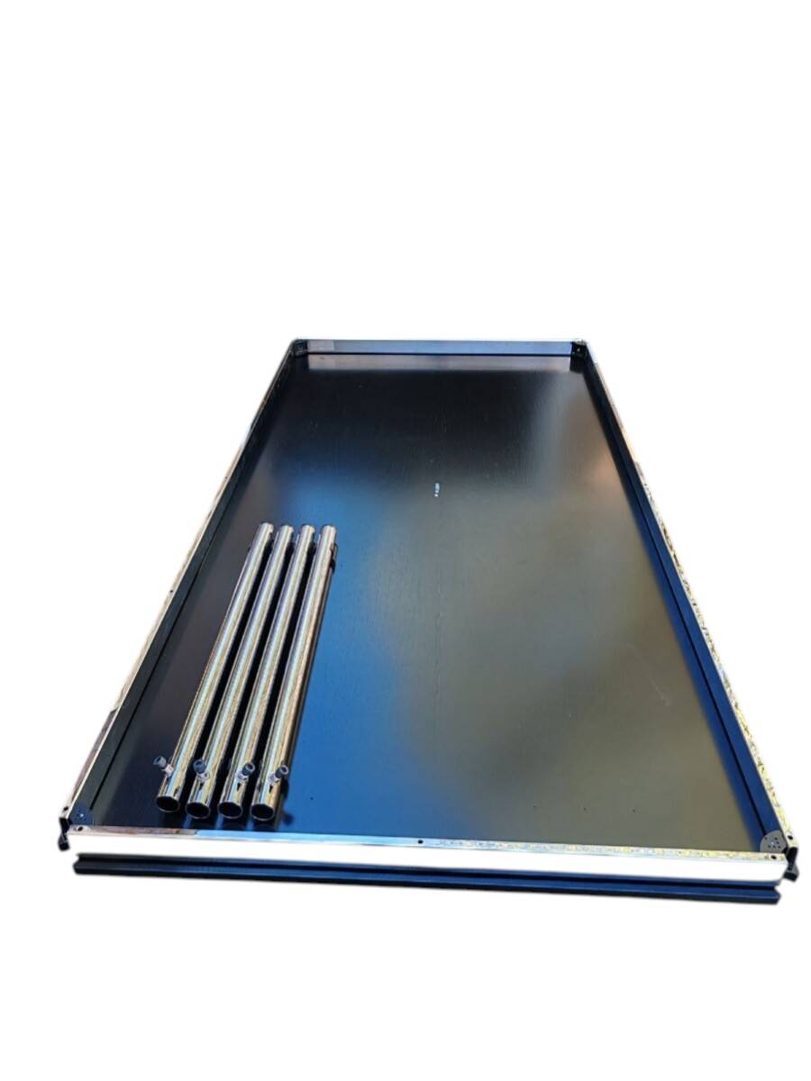 USM Haller desk table – black oak veneer top