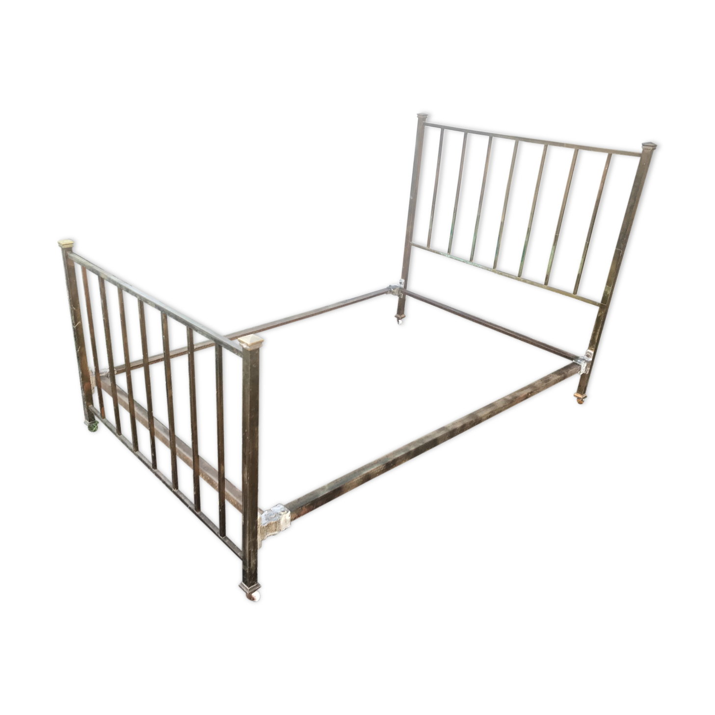 Ancien lit laiton art deco