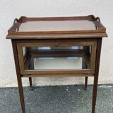 Glass tea table with its tray