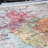Geographic map cabinet