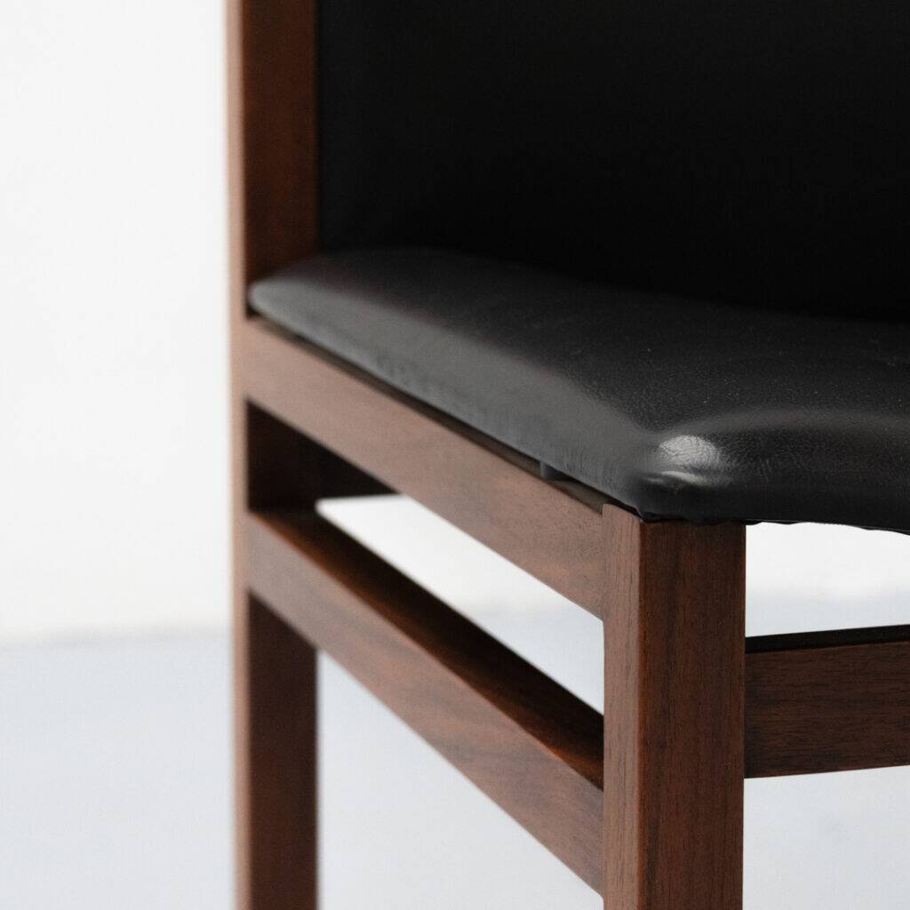 Italian Dining chair set by Tito Agnoli
