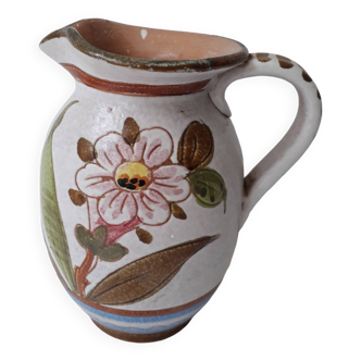 Pichet fleuris en céramique N°4111 (A12)