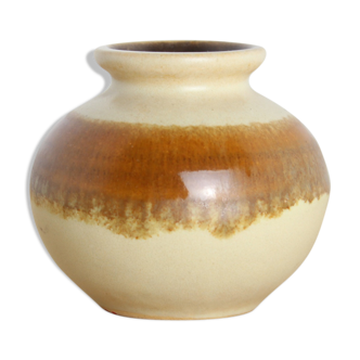 Vase boule miniature 7cm en céramique West Germany