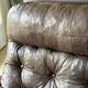 1970s Scandinavian armchair in curved laminated wood with a leather seat.