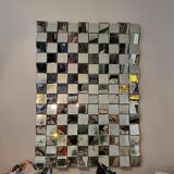 Convex faceted mirror, 140x120 cm