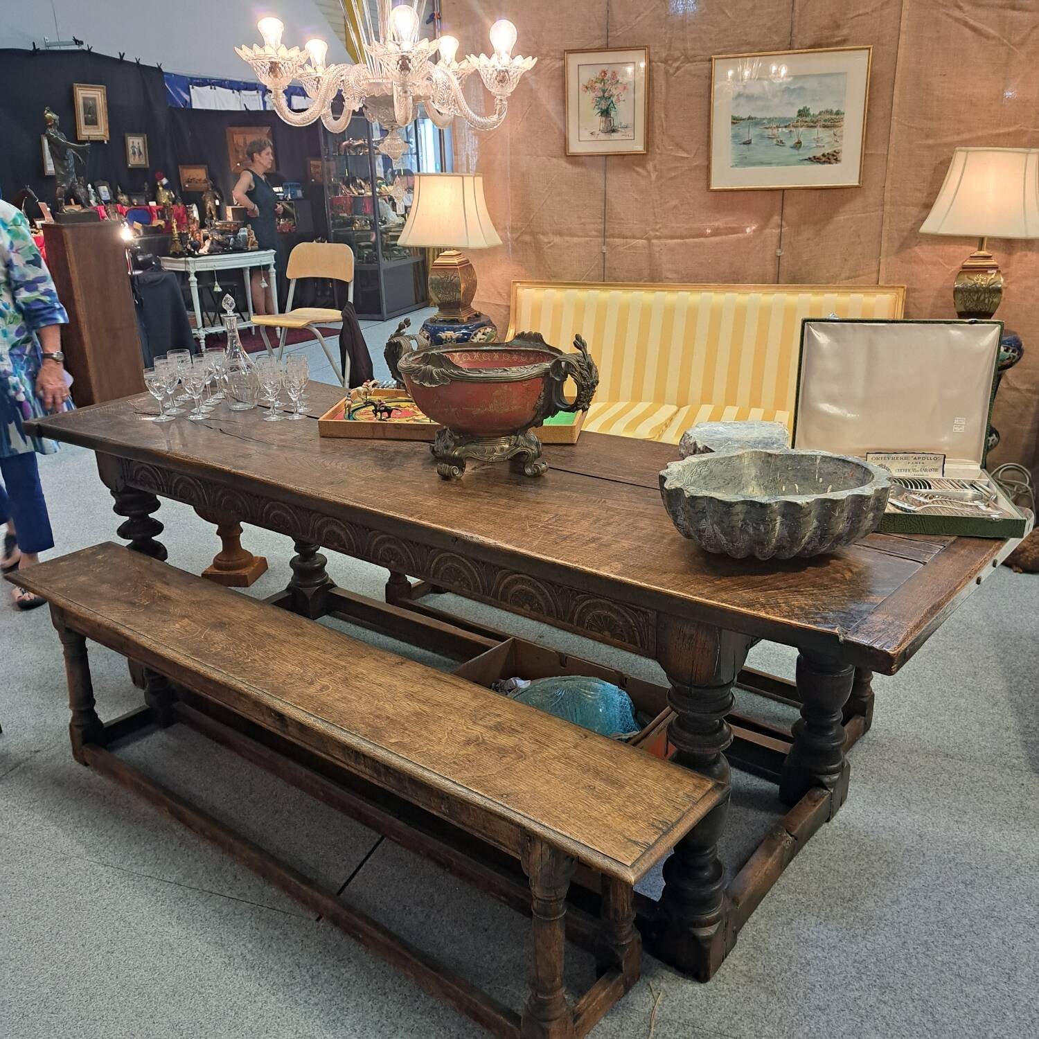 18th century refectory table