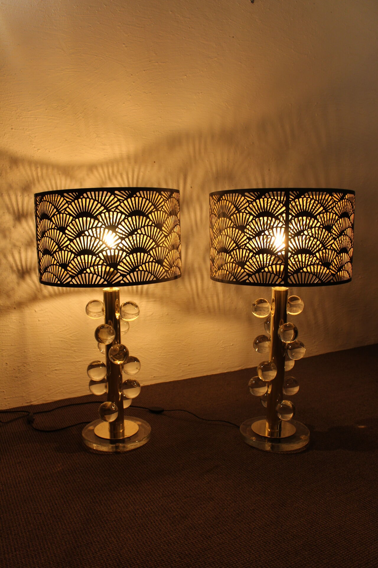 Pair of MURANO lamps
