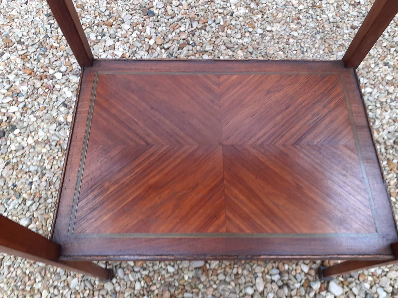 Wooden side table at the end of the 19th century