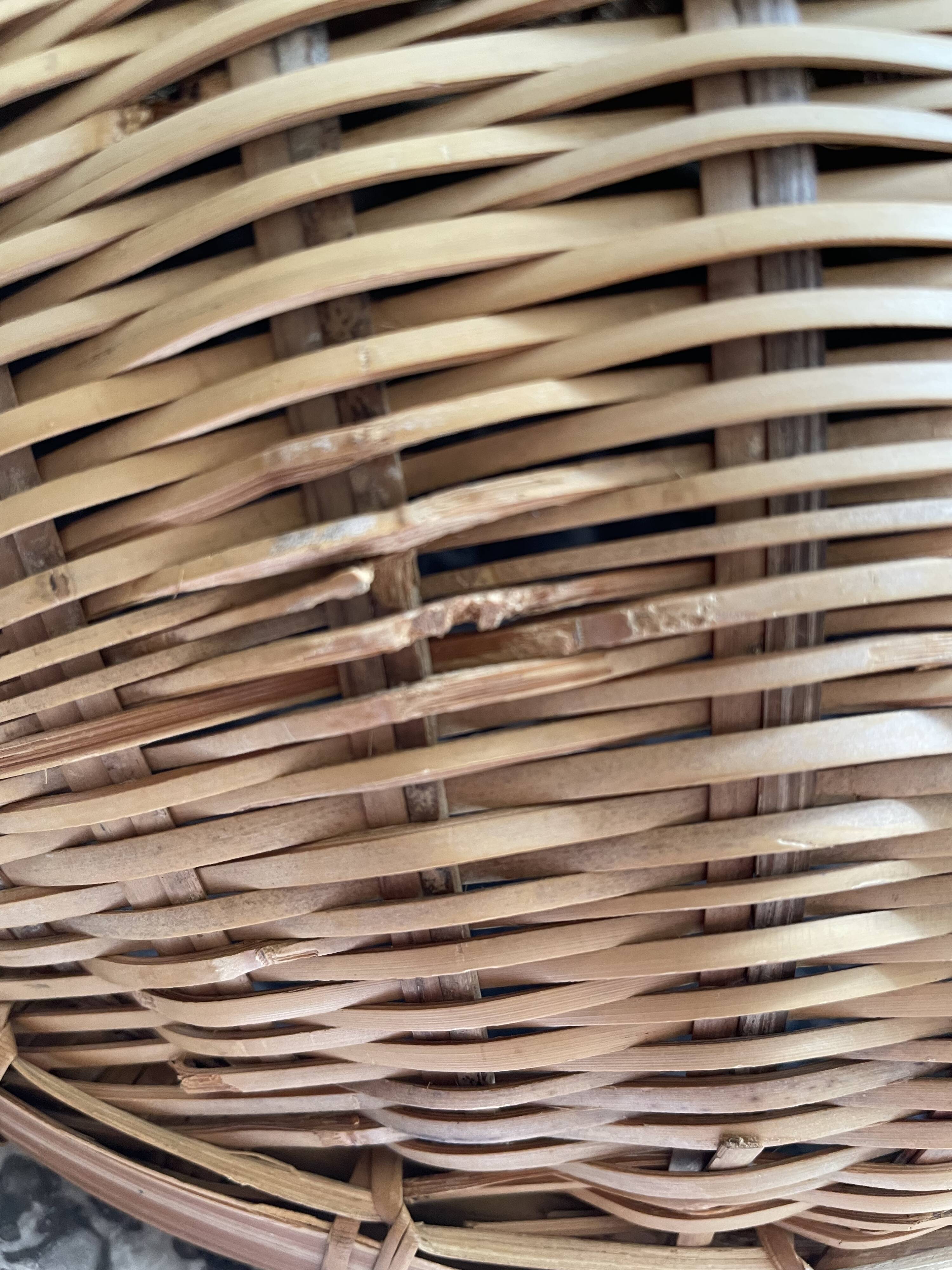 Asian wicker basket
