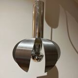 chrome and brushed steel pendant light