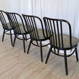 Vintage Bentwood Dining Chairs - Set of 4 Ligna Style - 1980s Yugoslavia