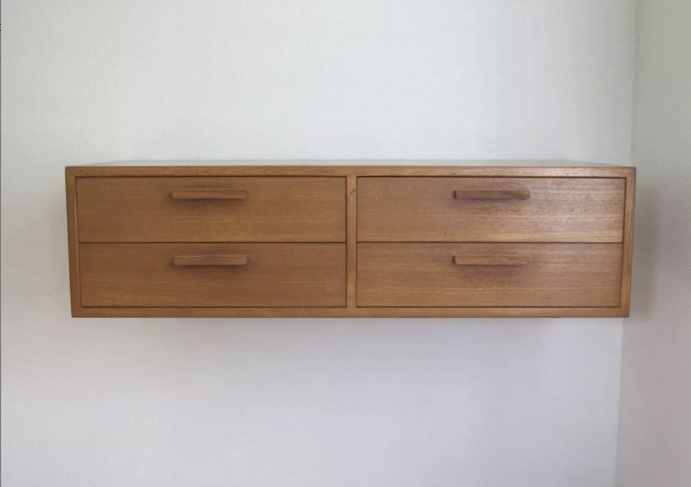 Teak Wall Drawer Module By Kai Kristiansen For Feldballes Møbler, 1960s