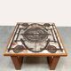 Vintage Danish ceramic teak side table Ox-Art Trioh 'Square'