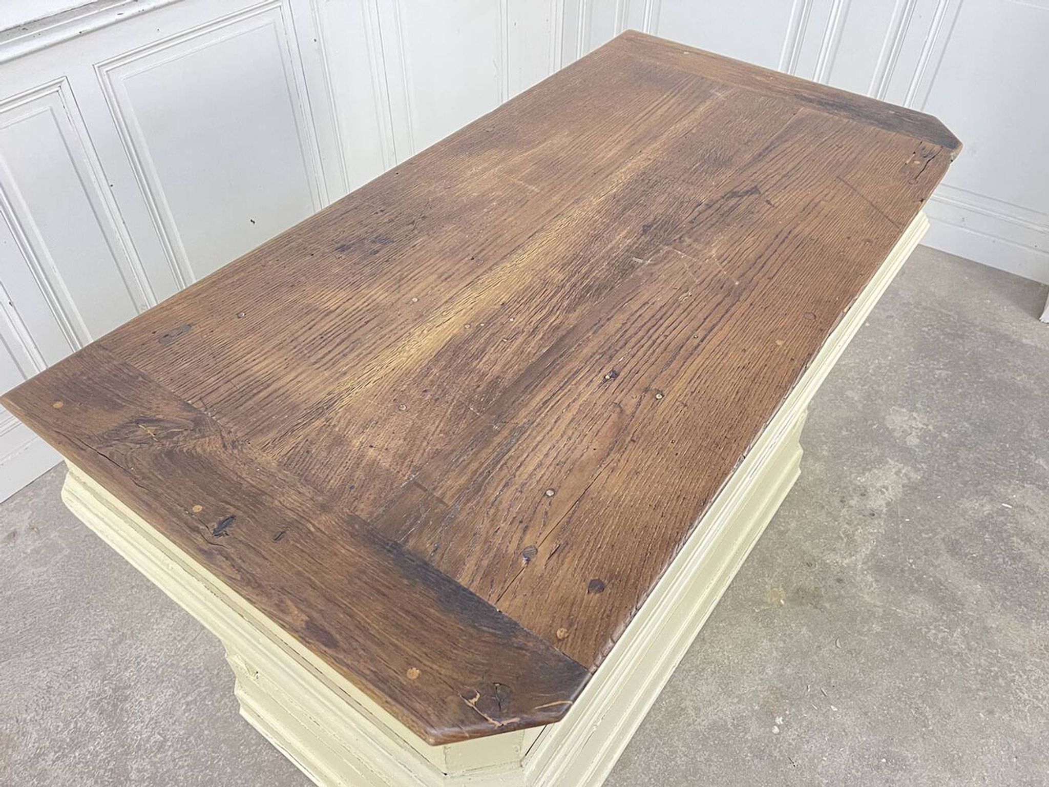 1900s solid oak counter