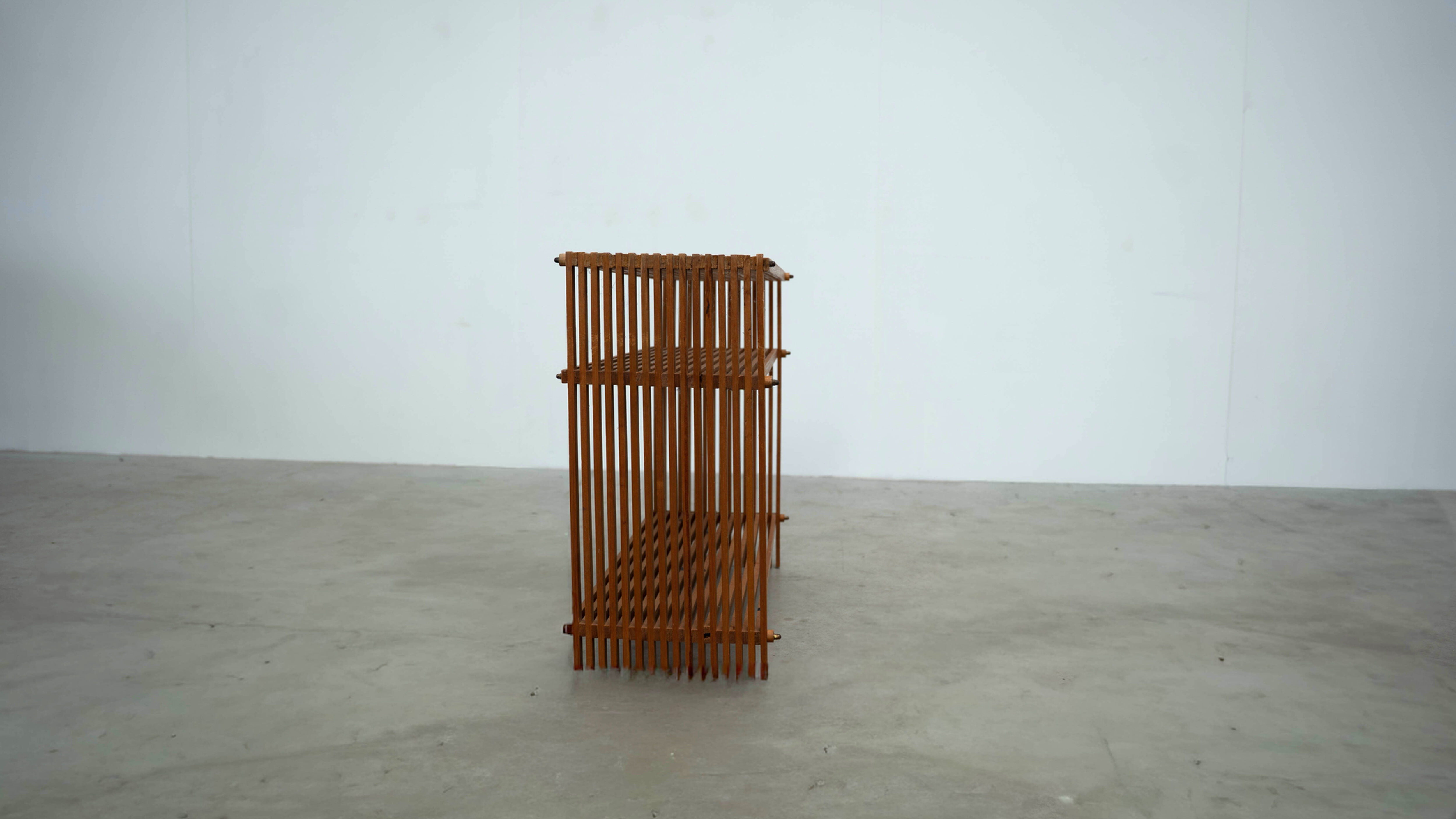 1980's Scandinavian pine bookcase