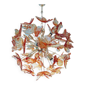 Glass chandelier