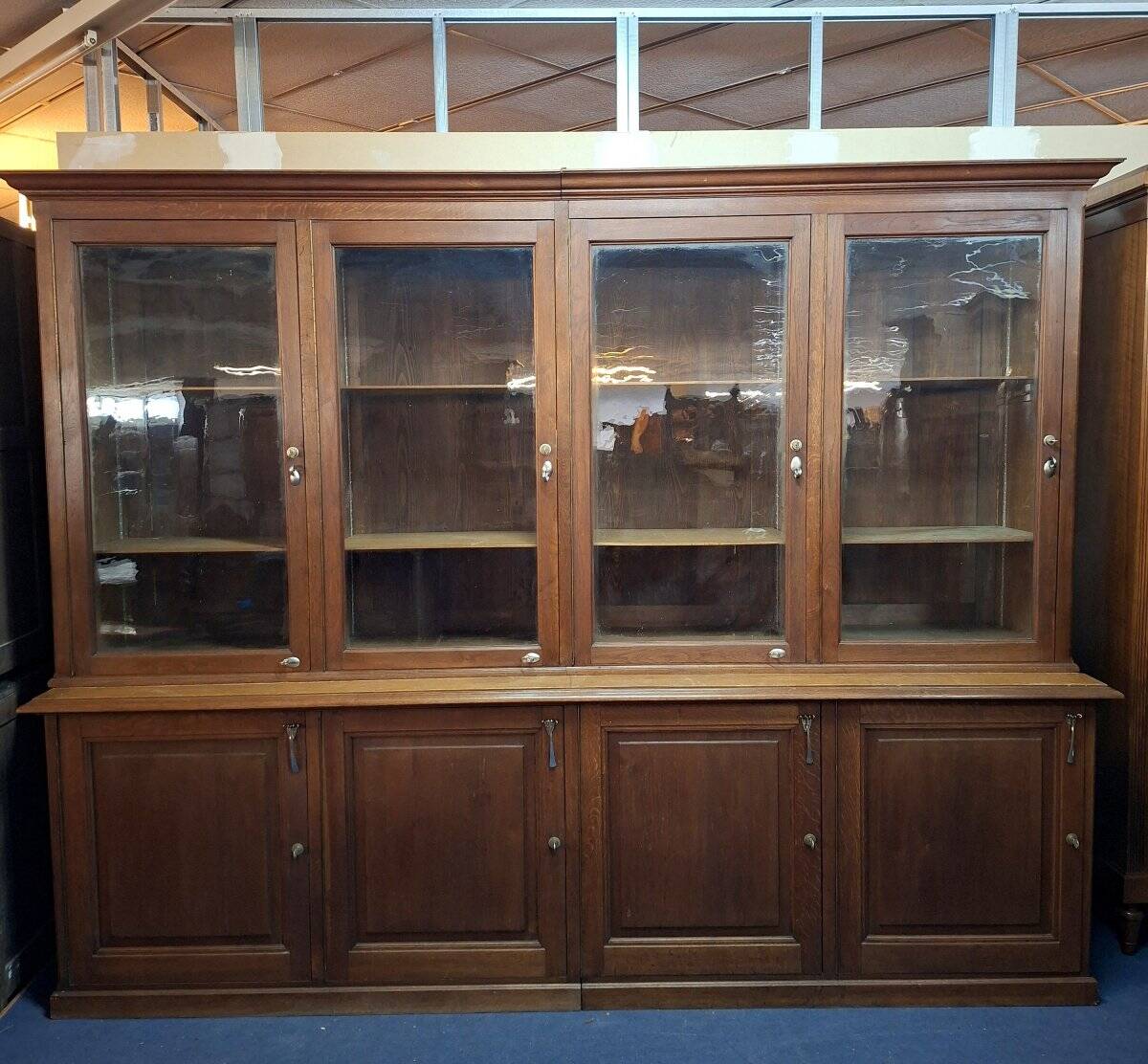 Very large oak shop library – late 19th century, Napoleon III