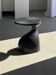 Sexy Neck - Solid wood side table (monoxyle) in organic shape colour