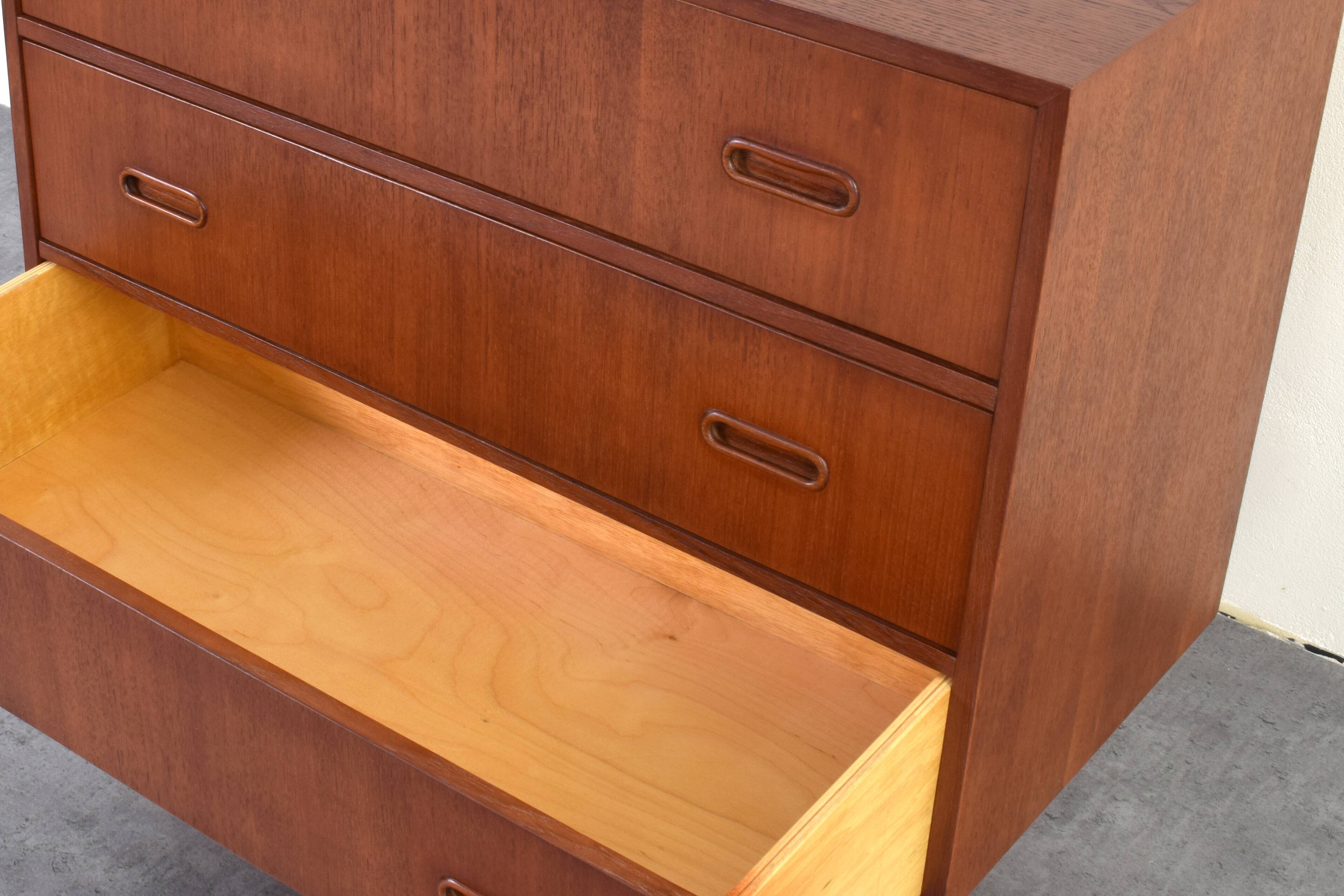 Mid-Century Danish Teak Chest of Drawers, 1960s.