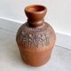 Vintage terracotta pottery ceramic vase