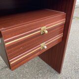 Vintage Scandinavian desk Gauthier boat 1980 in wood