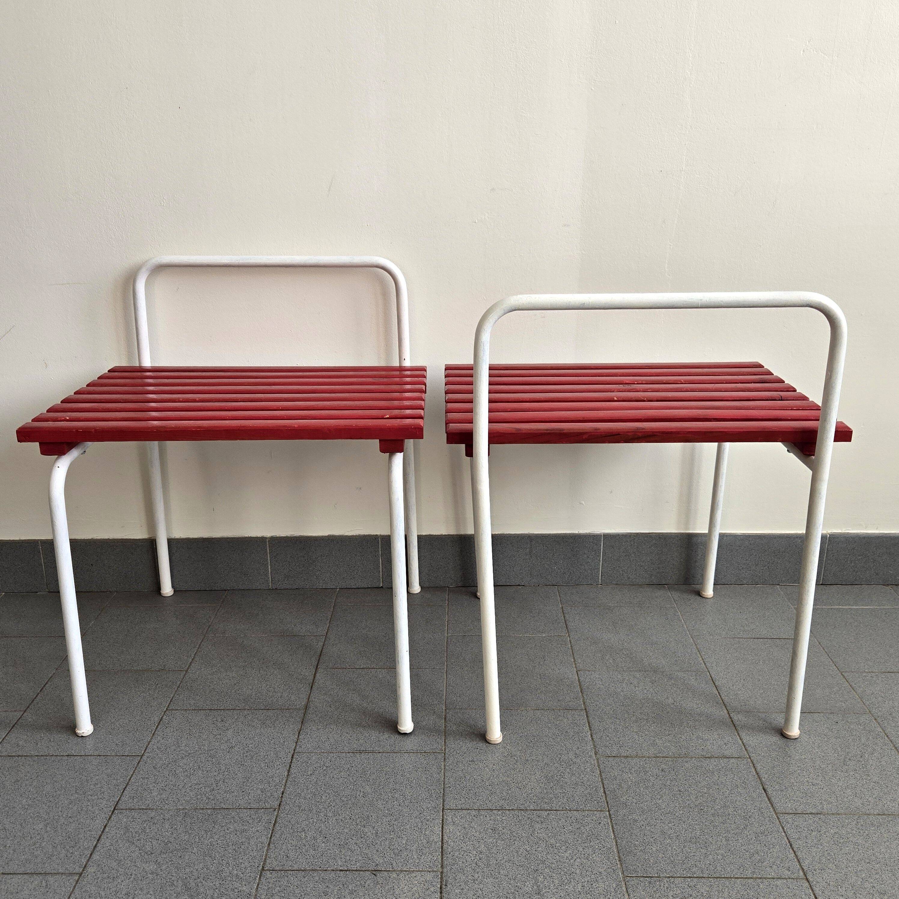 Paire de porte-bagages Charlotte Perriand les Arcs 1960