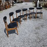 6 Scandinavian chairs from the 60s