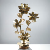 Brass House Jansen 70s flower lamp