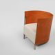 Maarten van Severen S88 easy chair in saddle leather and steel, Belgium 198
